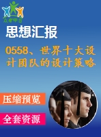 0558、世界十大設(shè)計團隊的設(shè)計策略