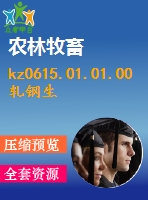kz0615.01.01.00軋鋼生產(chǎn)線設計