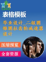 畢業(yè)設(shè)計(jì)_二級圓錐圓柱齒輪減速器設(shè)計(jì)